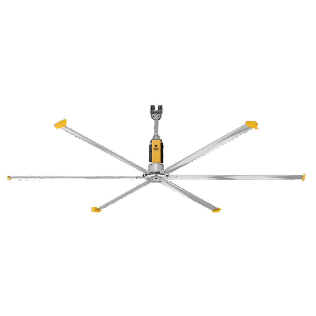 Big Ass Fans Powerfoil D HVLS ceiling fan for warehouses, factories and large commercial spaces | Kipas HVLS Big Ass Fans Powerfoil D untuk gudang, pabrik, dan area komersial besar