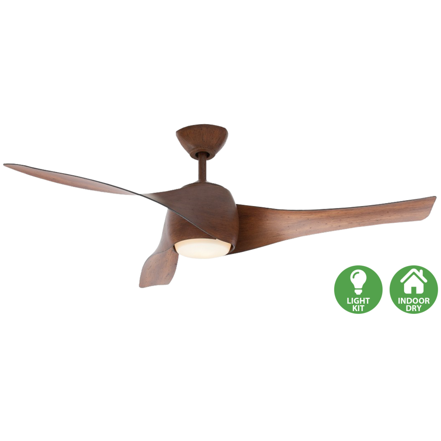 Minka Aire Artemis modern ceiling fan with sculpted aerodynamic blades for luxury homes and designer interiors in Indonesia | Kipas plafon modern Minka Aire Artemis dengan desain baling-baling aerodinamis untuk rumah mewah dan interior designer di Indonesia