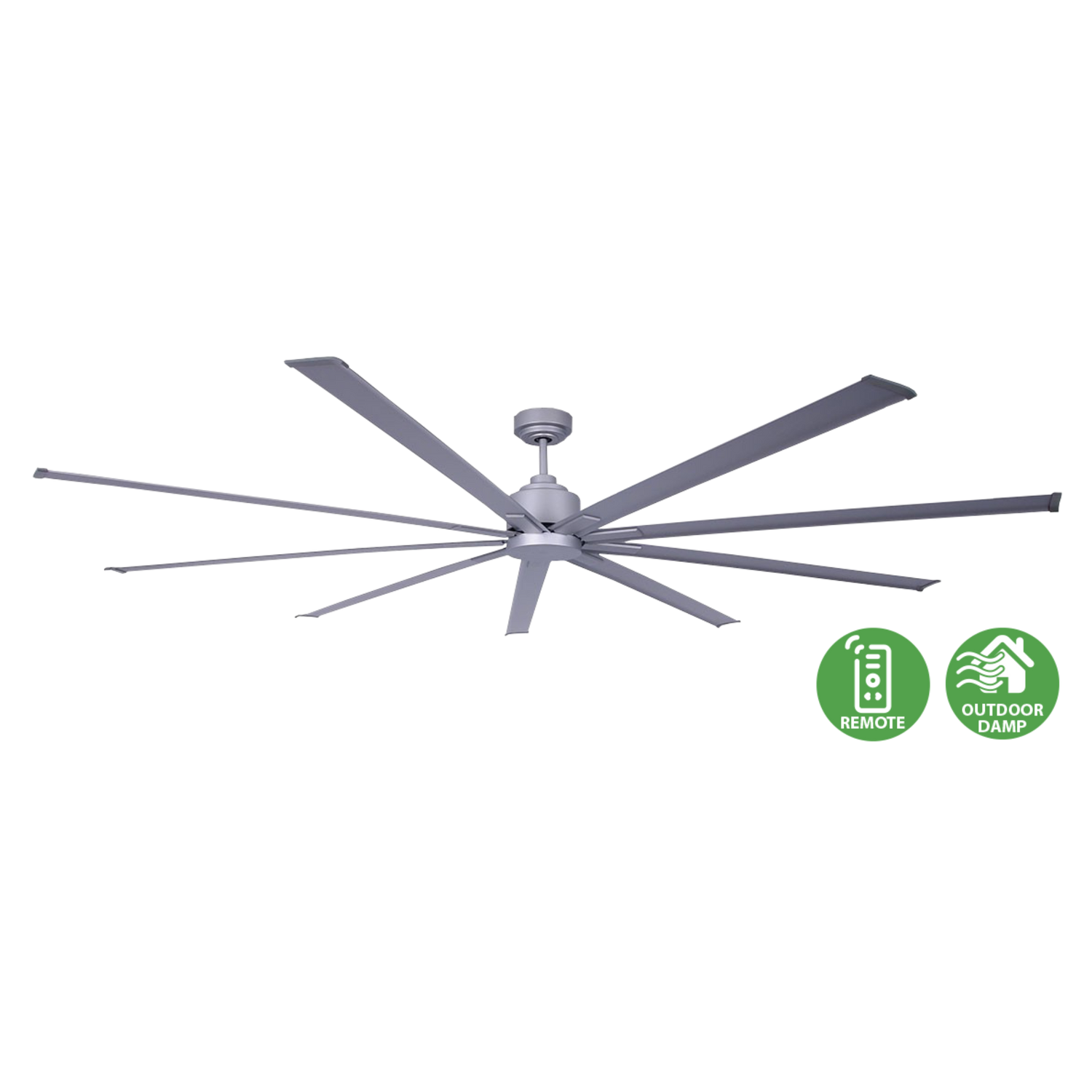 Lucci Air Resort Fan Brushed Aluminium 