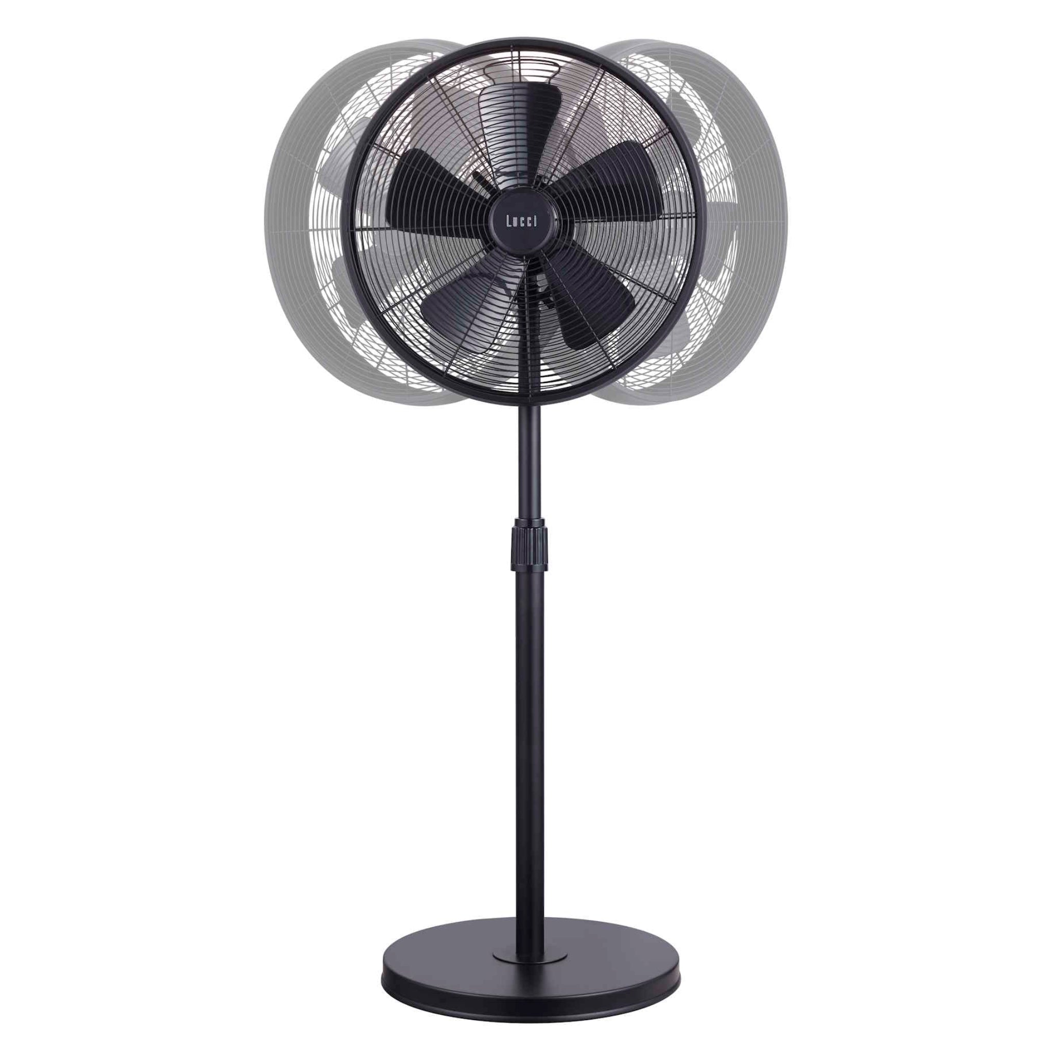 Breeze pedestal fan with adjustable height for powerful portable airflow | Kipas angin berdiri Breeze dengan tinggi yang dapat disesuaikan untuk sirkulasi udara kuat dan fleksibel