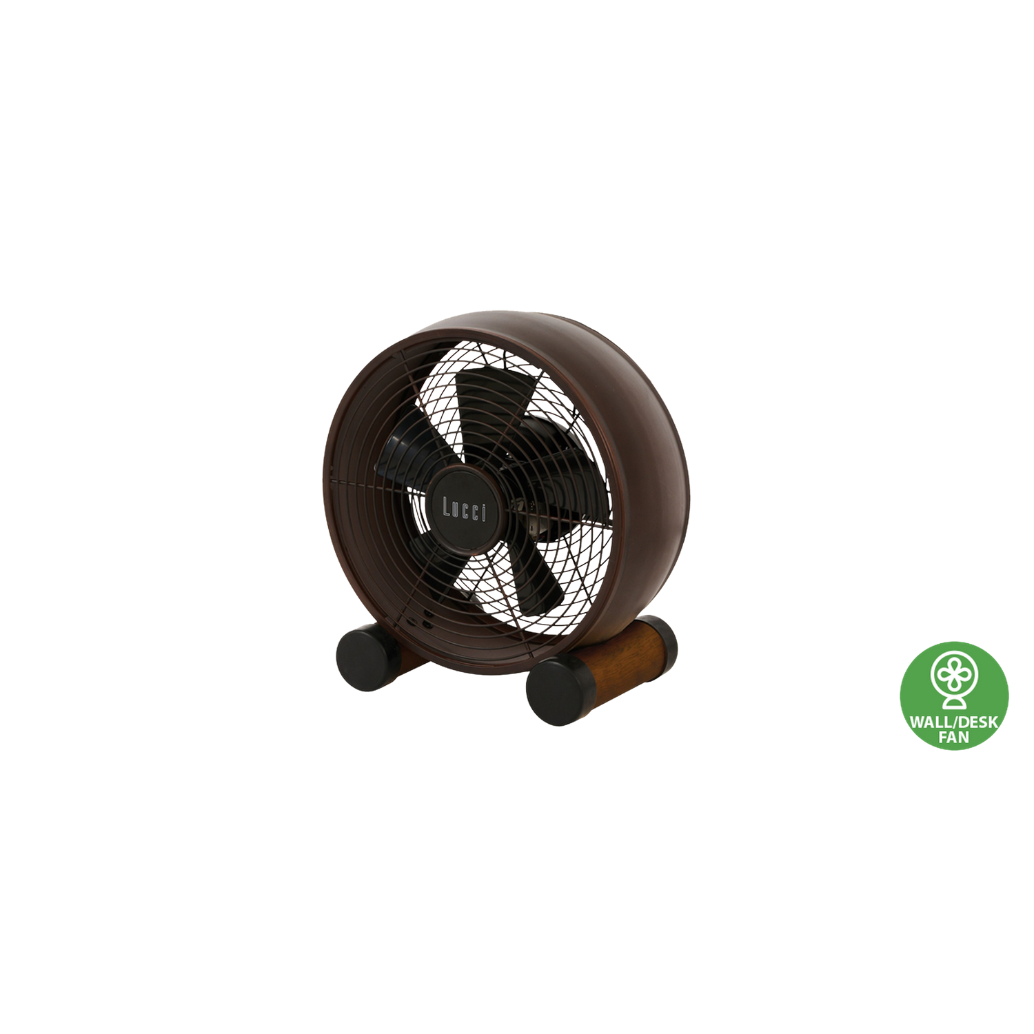 Lucci Air Breeze portable table fan with retro industrial design for homes, offices, cafés, and interior spaces in Indonesia | Kipas meja portable Lucci Air Breeze dengan desain retro industrial untuk rumah, kantor, kafe, dan interior di Indonesia