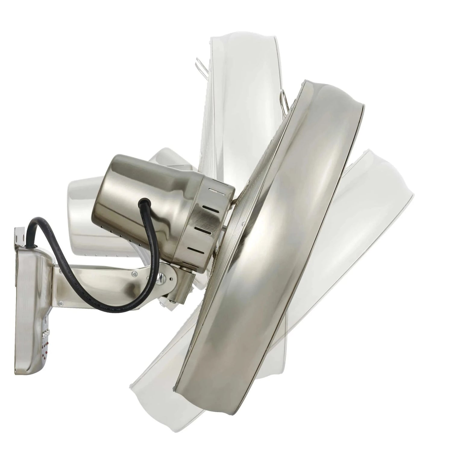Lucci Air Breeze wall fan with retro industrial design and oscillating airflow for homes, cafés, and interior spaces in Indonesia | Kipas dinding Lucci Air Breeze dengan desain retro industrial dan fitur oscillating untuk rumah, kafe, dan interior di Indonesia