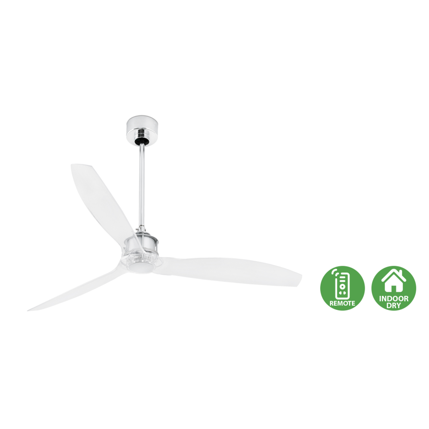 Faro Just Fan designer ceiling fan with industrial modern styling and aerodynamic blades for contemporary homes, cafes, and architectural interiors in Indonesia | Kipas angin plafon Faro Just Fan dengan desain industrial modern dan blade aerodinamis untuk rumah modern, cafe, dan interior arsitektural di Indonesia