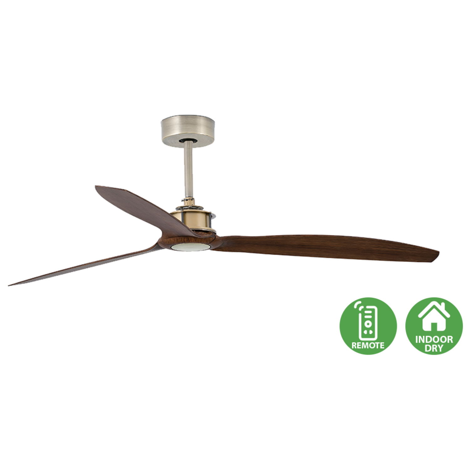 Faro Just Fan designer ceiling fan with industrial modern styling and aerodynamic blades for contemporary homes, cafes, and architectural interiors in Indonesia | Kipas angin plafon Faro Just Fan dengan desain industrial modern dan blade aerodinamis untuk rumah modern, cafe, dan interior arsitektural di Indonesia