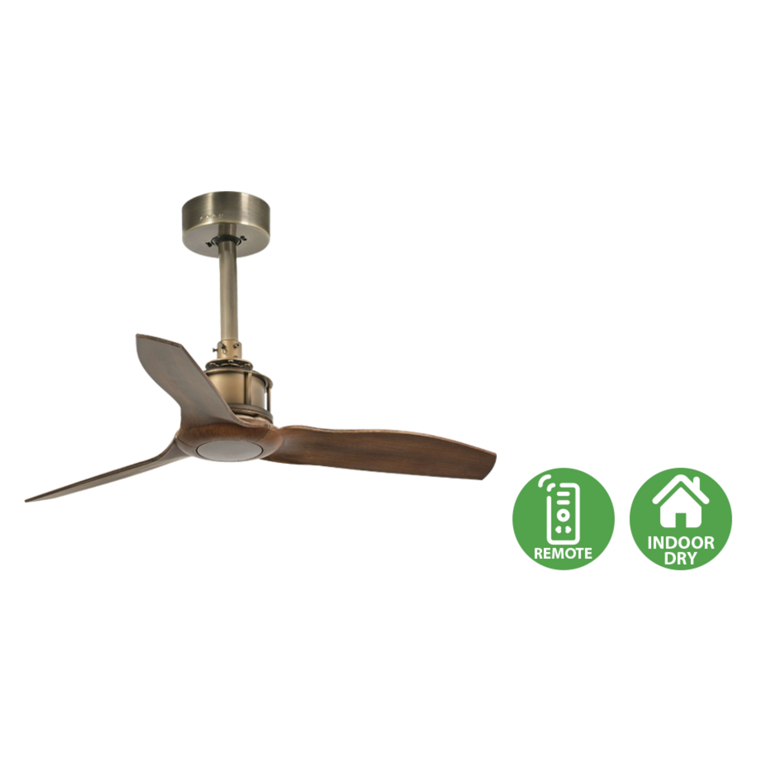 Faro Just Fan designer ceiling fan with industrial modern styling and aerodynamic blades for contemporary homes, cafes, and architectural interiors in Indonesia | Kipas angin plafon Faro Just Fan dengan desain industrial modern dan blade aerodinamis untuk rumah modern, cafe, dan interior arsitektural di Indonesia