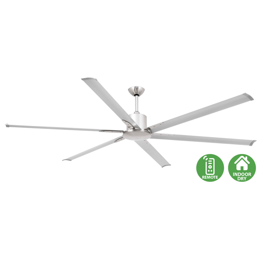 Faro Andros large ceiling fan with aerodynamic blades and contemporary architectural design for villas, resorts, restaurants, and spacious interiors in Indonesia | Kipas angin plafon Faro Andros berukuran besar dengan blade aerodinamis dan desain arsitektural modern untuk villa, resort, restoran, dan ruang luas di Indonesia