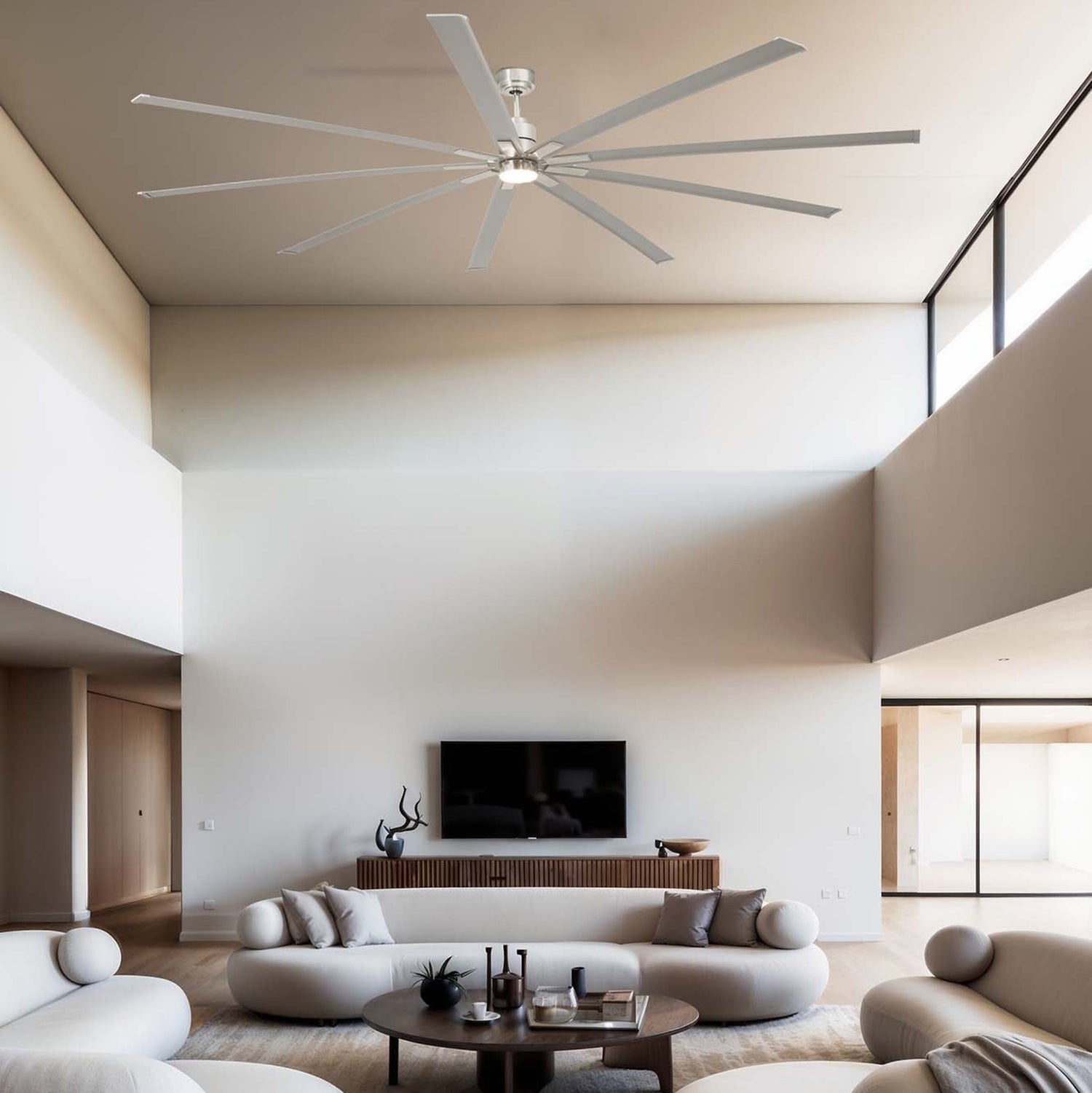 Faro Manhattan ceiling fan with contemporary urban styling and aerodynamic blades for homes, apartments, lofts, offices, and hospitality spaces in Indonesia | Kipas angin plafon Faro Manhattan dengan desain urban kontemporer dan blade aerodinamis untuk rumah, apartemen, loft, kantor, dan area hospitality di Indonesia
