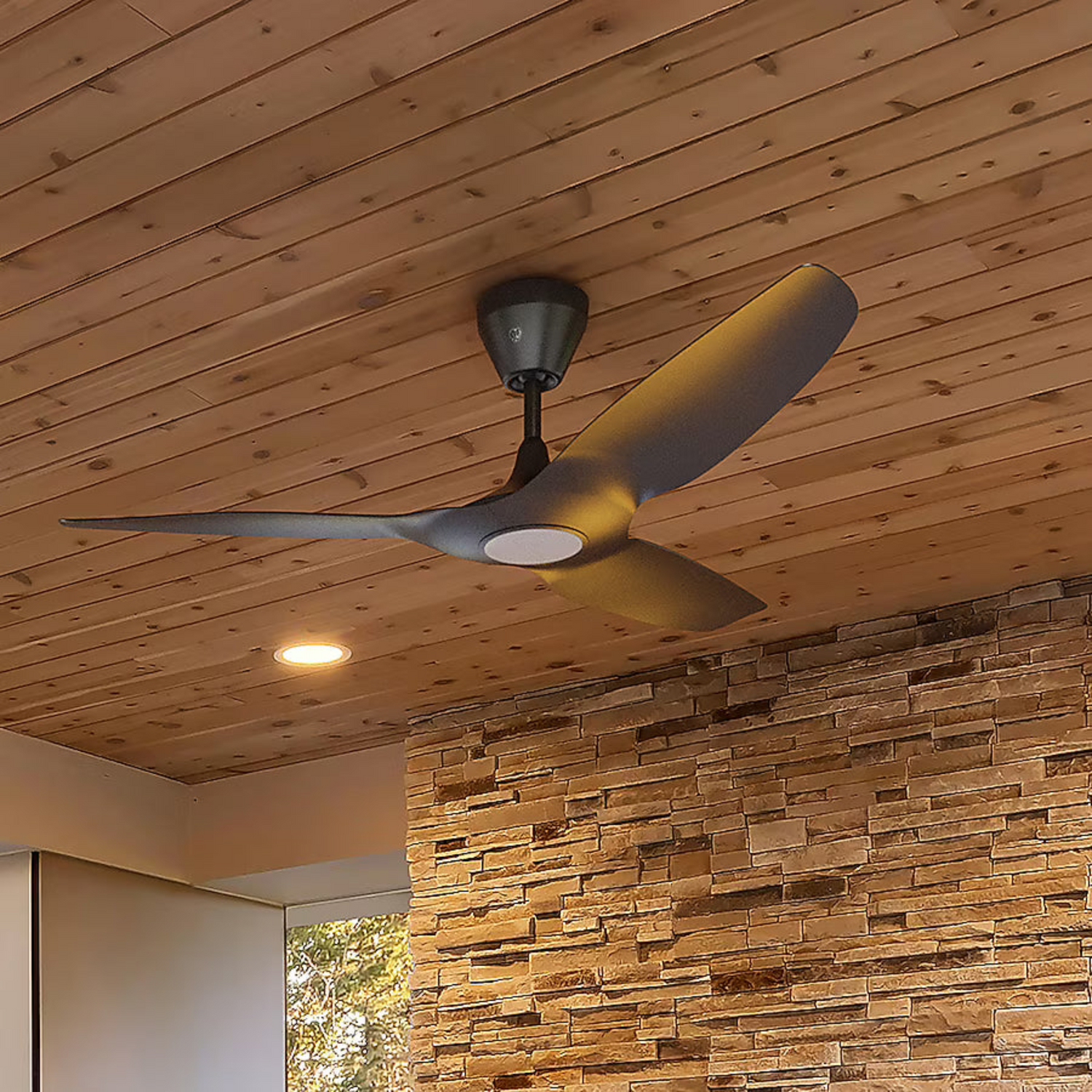 Big Ass Fans Haiku L Series Indoor smart ceiling fan with aerodynamic airfoil blades and minimalist modern design for homes, villas, apartments, and designer interiors in Indonesia | Kipas angin plafon Big Ass Fans Haiku L Series Indoor dengan blade airfoil aerodinamis dan desain modern minimalis untuk rumah, villa, apartemen, dan interior designer di Indonesia