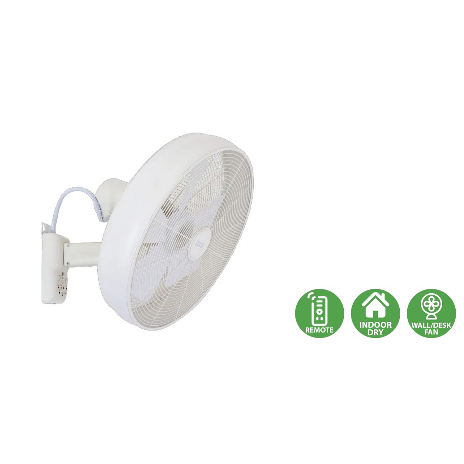 Lucci Air Breeze wall fan with retro industrial design and oscillating airflow for homes, cafés, and interior spaces in Indonesia | Kipas dinding Lucci Air Breeze dengan desain retro industrial dan fitur oscillating untuk rumah, kafe, dan interior di Indonesia