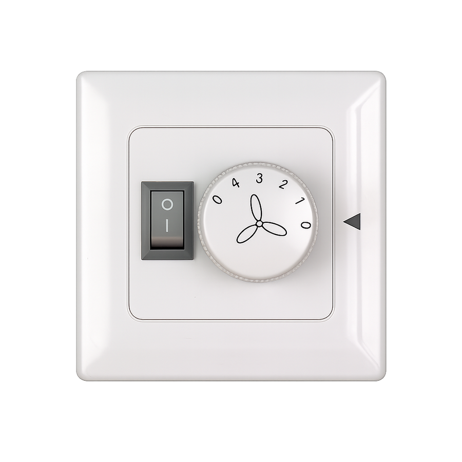 AC Wall Control - 4 Speed with Switch - Single Motor