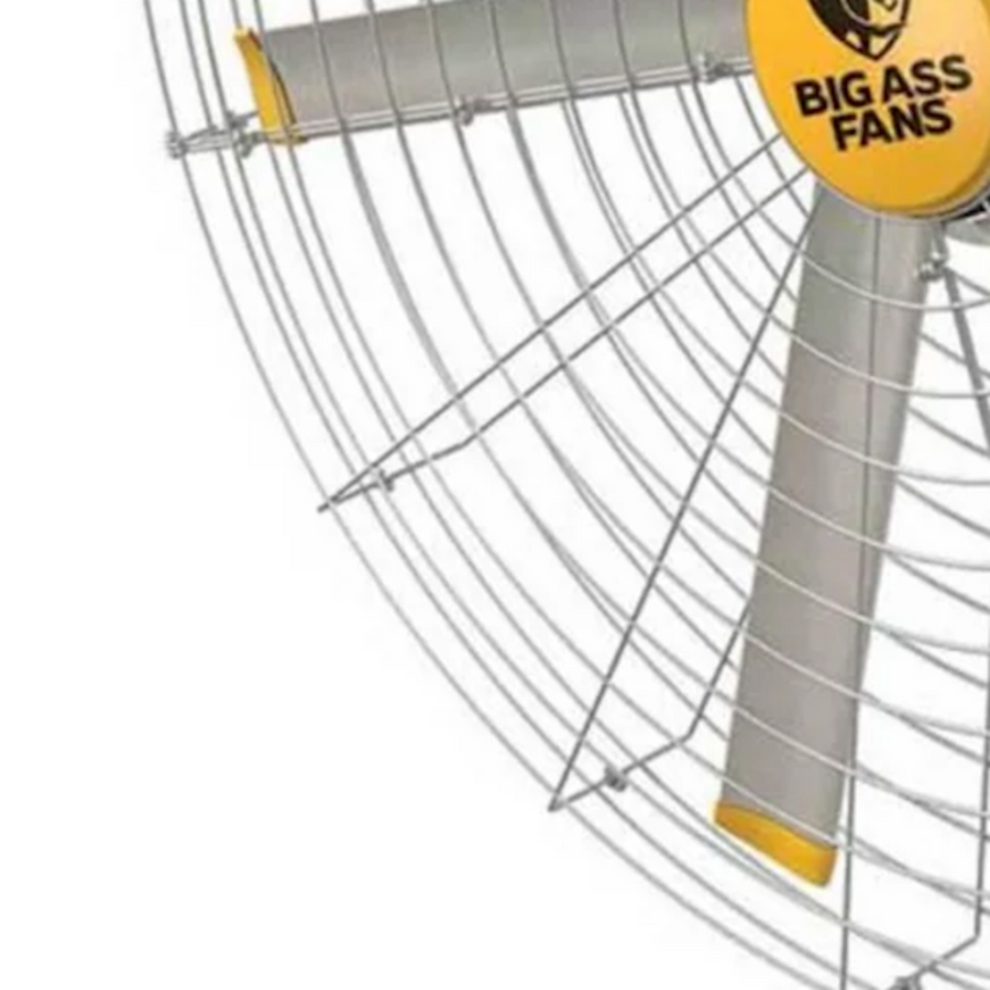 Big Ass Fans Pivot 2.0 mobile directional fan for commercial spaces, gyms, workshops, and industrial airflow in Indonesia | Kipas directional mobile Big Ass Fans Pivot 2.0 untuk area komersial, gym, workshop, dan sirkulasi udara industrial di Indonesia