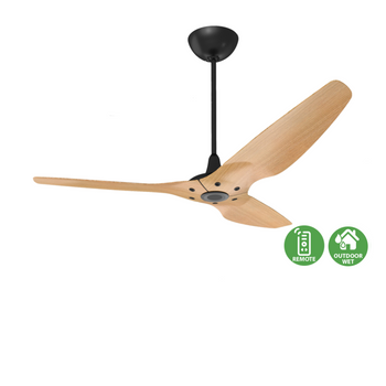 52" / 132 cm / Black With Caramel Blades