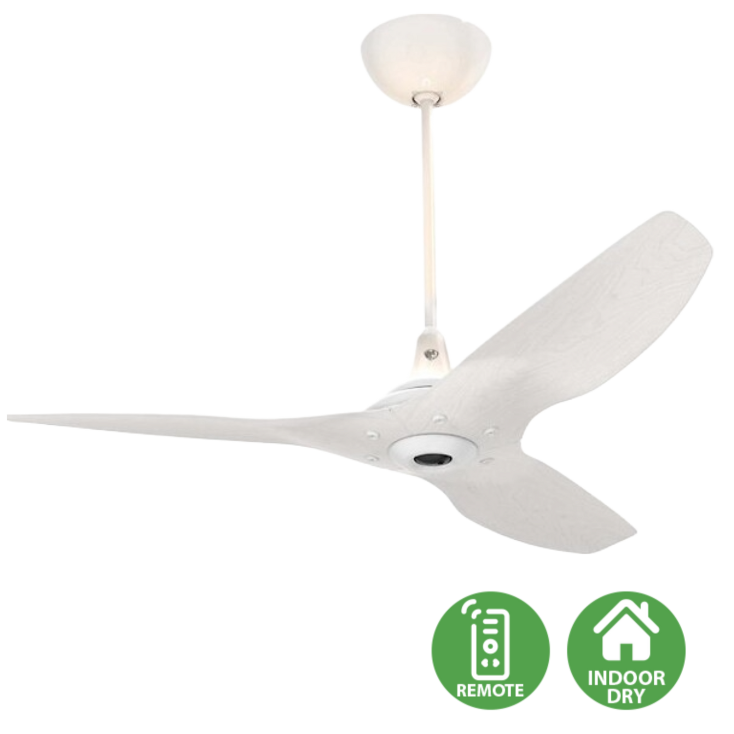 Big Ass Fans Haiku Indoor smart ceiling fan with patented airfoil blades and minimalist architectural design for luxury homes, villas, apartments, and designer interiors in Indonesia | Kipas angin plafon Big Ass Fans Haiku Indoor dengan blade airfoil berpaten dan desain arsitektural minimalis untuk rumah mewah, villa, apartemen, dan interior designer di Indonesia