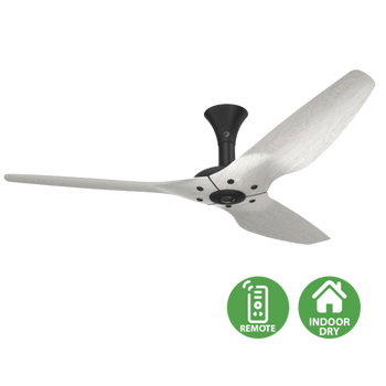 52" / 132 cm / Black With White Driftwood Blades