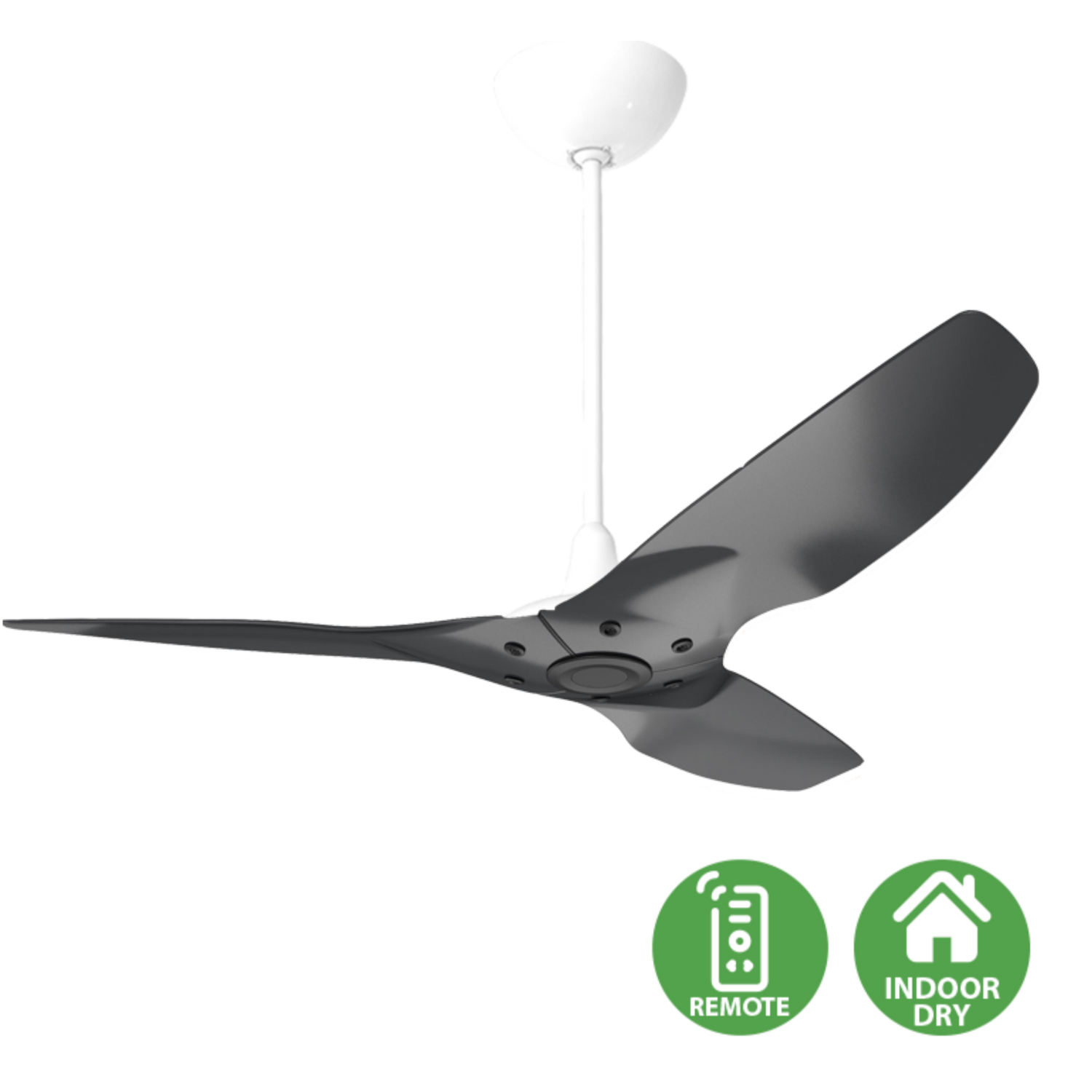 Big Ass Fans Haiku Indoor smart ceiling fan with patented airfoil blades and minimalist architectural design for luxury homes, villas, apartments, and designer interiors in Indonesia | Kipas angin plafon Big Ass Fans Haiku Indoor dengan blade airfoil berpaten dan desain arsitektural minimalis untuk rumah mewah, villa, apartemen, dan interior designer di Indonesia