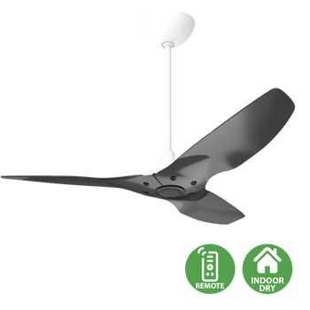 52" / 132 cm / White With Black Blades