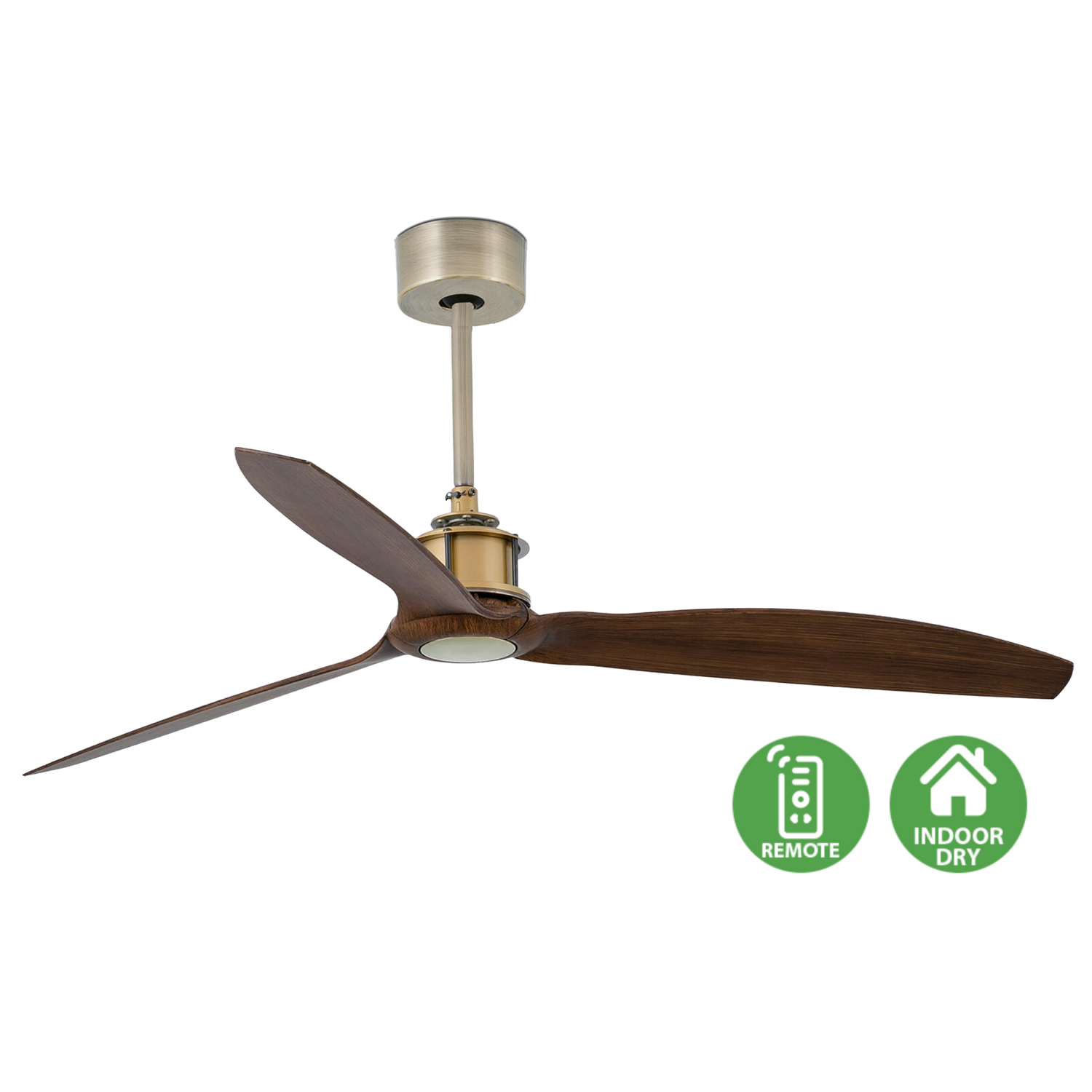 Faro Just Fan designer ceiling fan with industrial modern styling and aerodynamic blades for contemporary homes, cafes, and architectural interiors in Indonesia | Kipas angin plafon Faro Just Fan dengan desain industrial modern dan blade aerodinamis untuk rumah modern, cafe, dan interior arsitektural di Indonesia