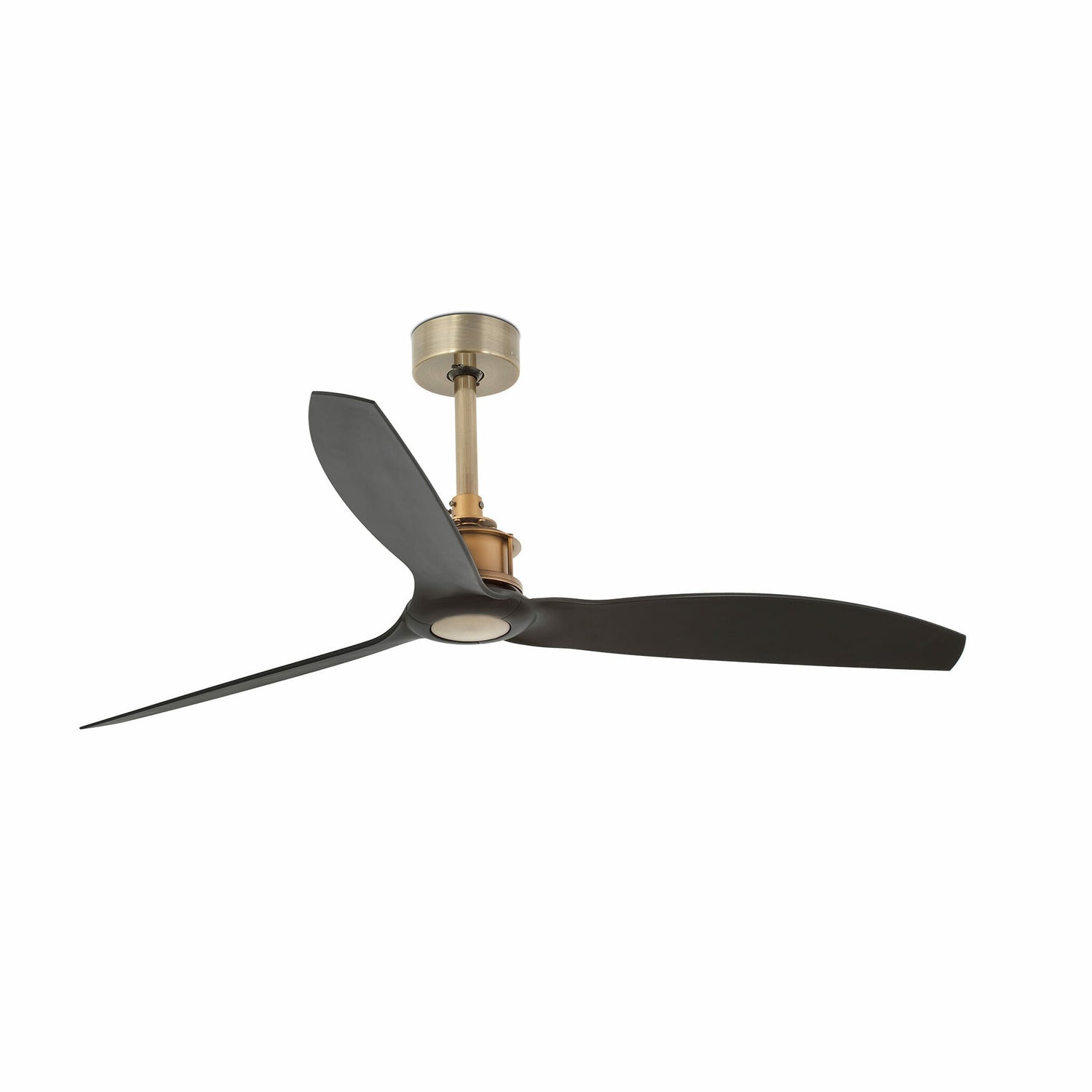 Faro Just Fan designer ceiling fan with industrial modern styling and aerodynamic blades for contemporary homes, cafes, and architectural interiors in Indonesia | Kipas angin plafon Faro Just Fan dengan desain industrial modern dan blade aerodinamis untuk rumah modern, cafe, dan interior arsitektural di Indonesia