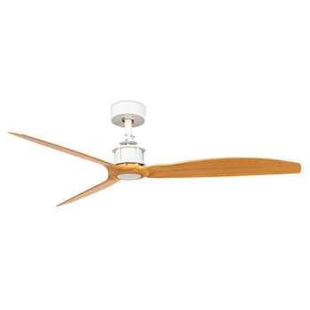 50 " / 128 cm / White With Light Wood Blades