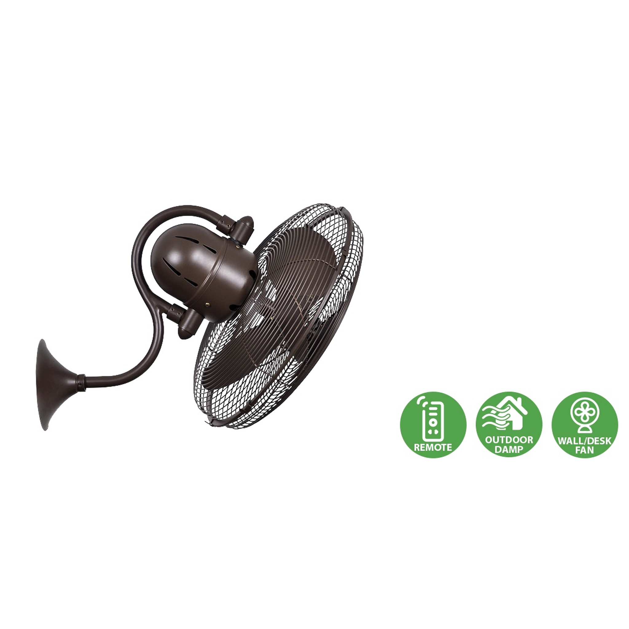 Matthews Laura wall-mounted directional fan with modern industrial design for homes, cafés, and interior spaces in Indonesia | Kipas dinding directional Matthews Laura dengan desain modern industrial untuk rumah, kafe, dan interior di Indonesia