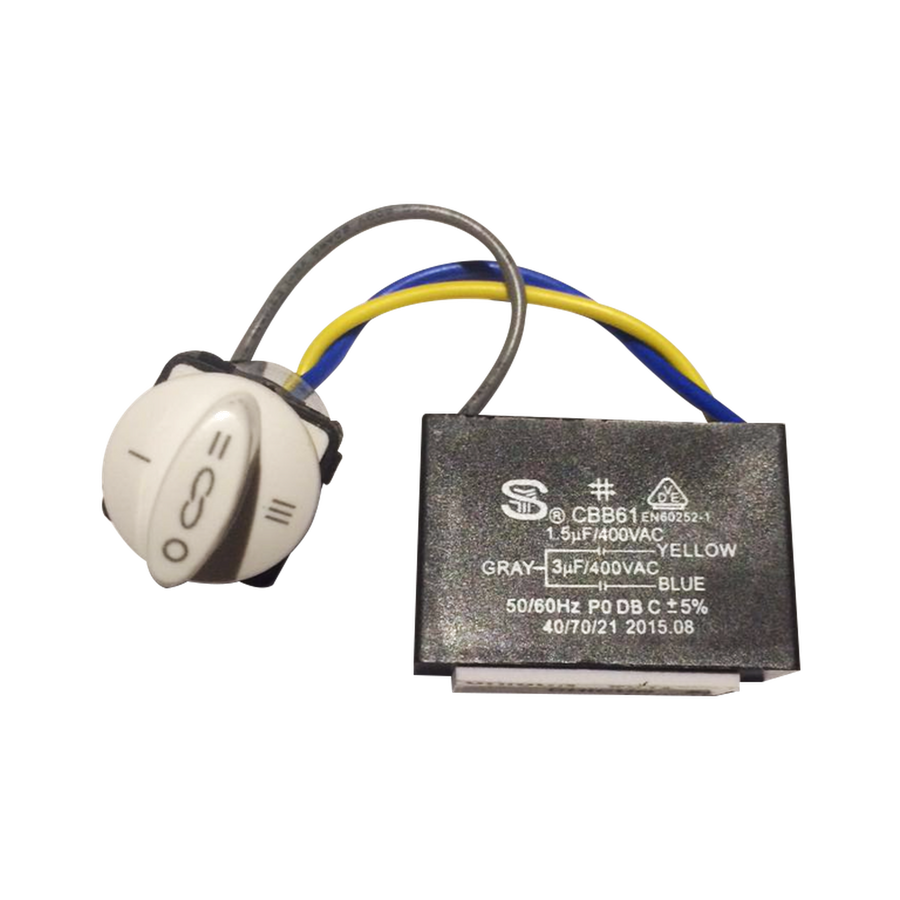 AC Wall Control - Clipsal Module - 3 Speed - Single Motor