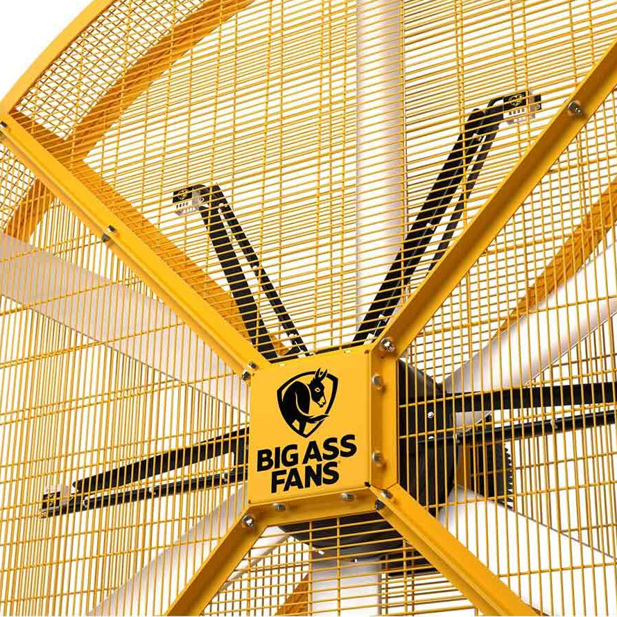 Big Ass Fans AirGo portable industrial floor fan for warehouses, factories, gyms, and large commercial spaces in Indonesia | Kipas industrial portable Big Ass Fans AirGo untuk gudang, pabrik, gym, dan area komersial besar di Indonesia