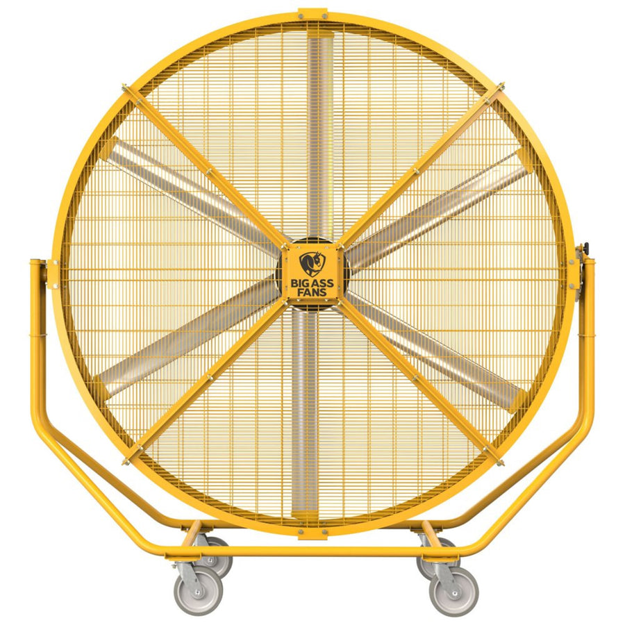 Big Ass Fans AirGo portable industrial floor fan for warehouses, factories, gyms, and large commercial spaces in Indonesia | Kipas industrial portable Big Ass Fans AirGo untuk gudang, pabrik, gym, dan area komersial besar di Indonesia