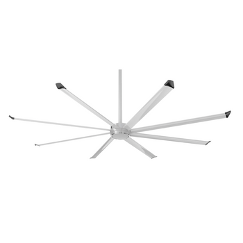 8 ft / 240 cm / White with Silver Blades