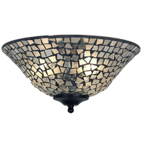 Thumbnail for Peralatan Lampu Clear Frosted Mosaic Bowl Glass